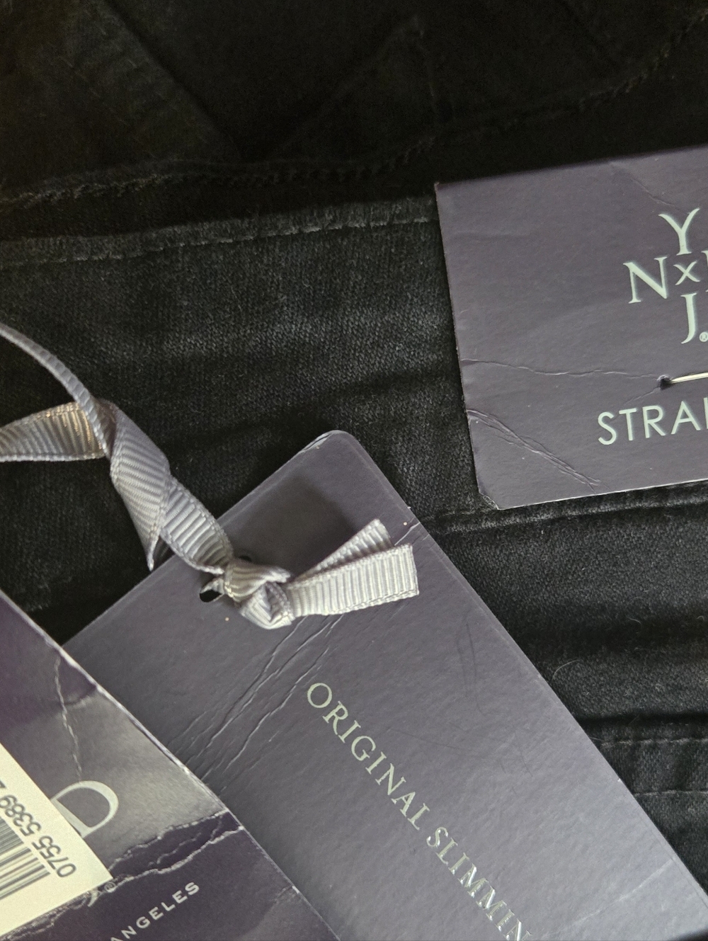 NWT NYDJ Not Your Daughters Jeans High-Rise Straight Leg Jeans Black Size 16 - Picture 4 of 5